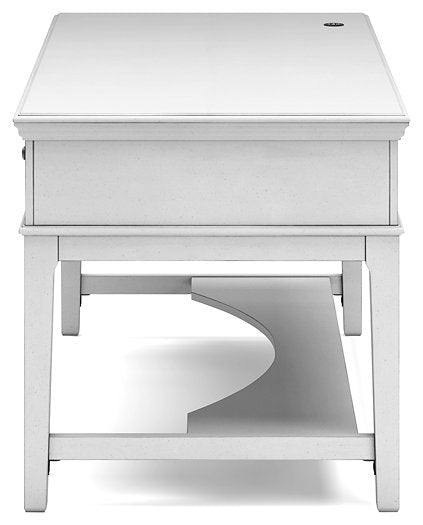 Kanwyn Home Office Storage Leg Desk - Yulissa Home Furnishings (NJ)