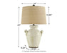 Emelda Table Lamp - Yulissa Home Furnishings (NJ)