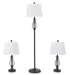 Brycestone Floor Lamp with 2 Table Lamps - Yulissa Home Furnishings (NJ)