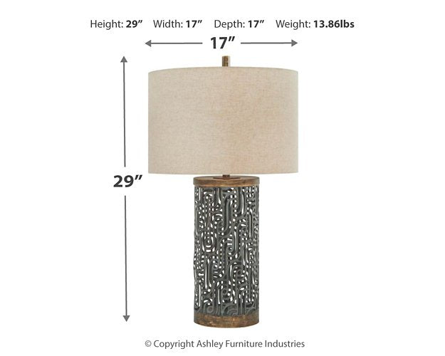 Dayo Table Lamp - Yulissa Home Furnishings (NJ)