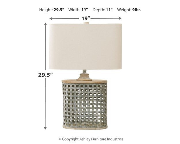 Deondra Table Lamp - Yulissa Home Furnishings (NJ)