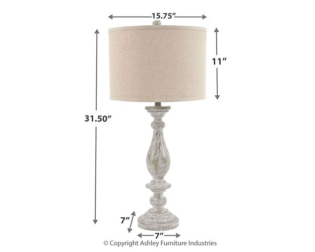 Bernadate Table Lamp (Set of 2) - Yulissa Home Furnishings (NJ)