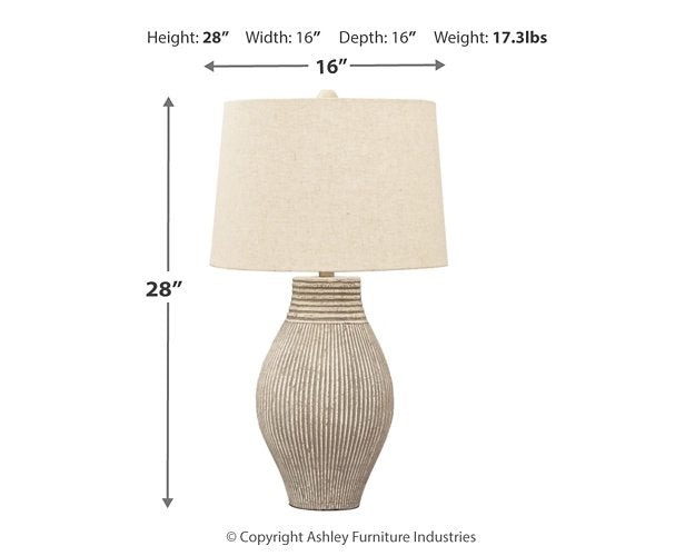 Layal Table Lamp - Yulissa Home Furnishings (NJ)