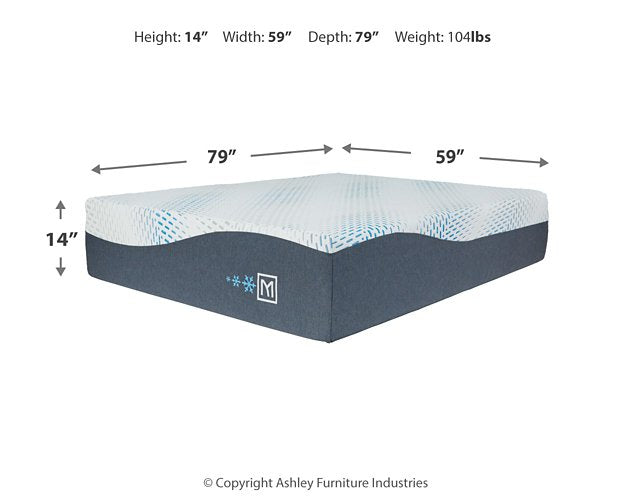 Millennium Cushion Firm Gel Memory Foam Hybrid Mattress and Base Set - Yulissa Home Furnishings (NJ)