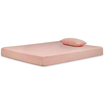 iKidz Pink Mattress and Pillow - Yulissa Home Furnishings (NJ)