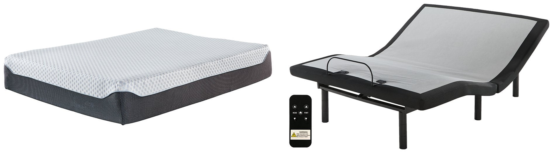 12 Inch Chime Elite Adjustable Base with Mattress - Yulissa Home Furnishings (NJ)