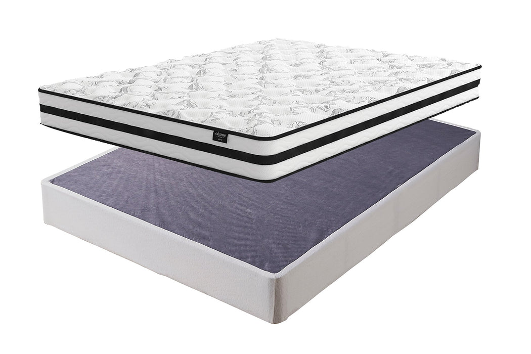 8 Inch Chime Innerspring Mattress Set - Yulissa Home Furnishings (NJ)