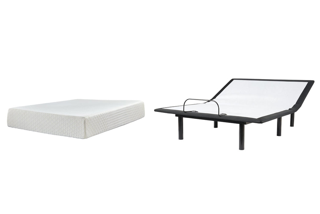 Chime 12 Inch Memory Foam Mattress Set - Yulissa Home Furnishings (NJ)