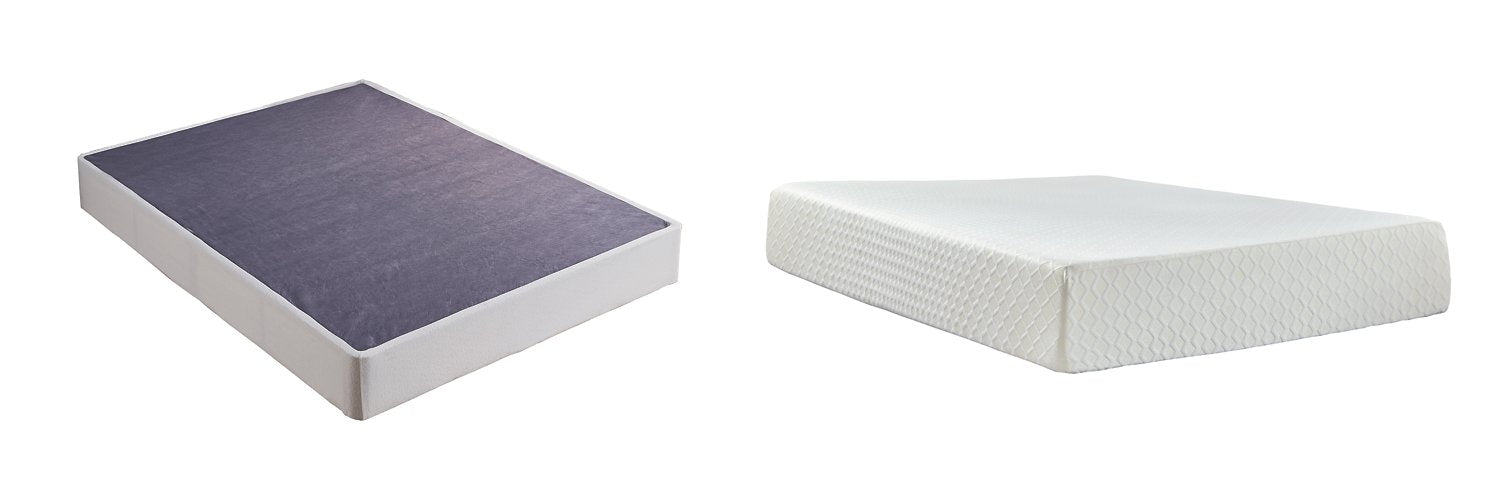 Chime 12 Inch Memory Foam Mattress Set - Yulissa Home Furnishings (NJ)