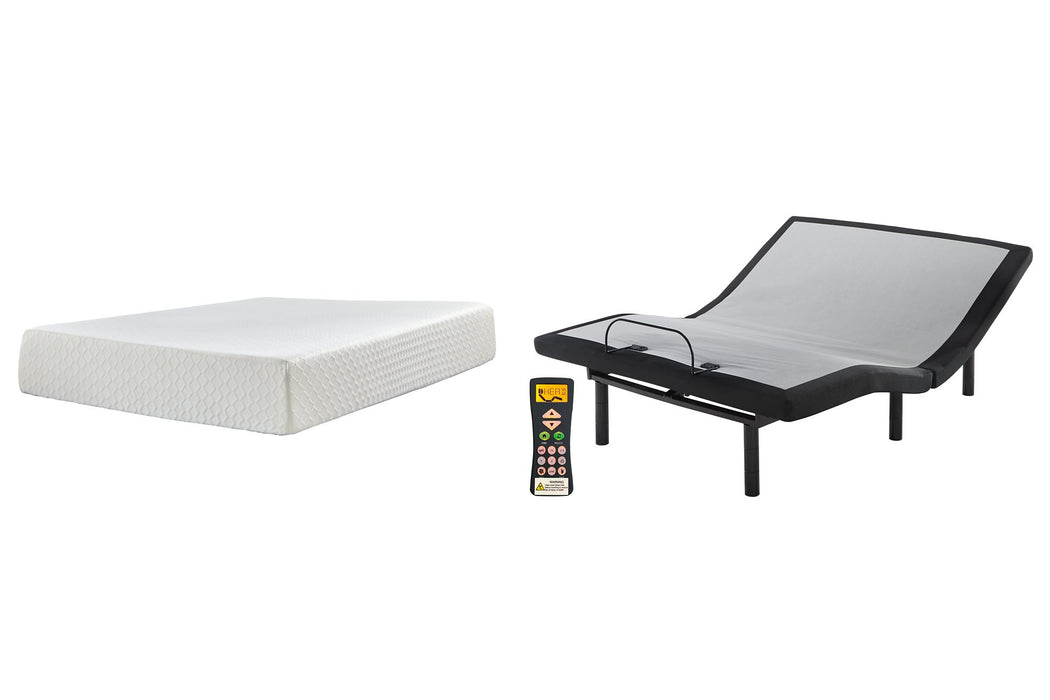 Chime 12 Inch Memory Foam Mattress Set - Yulissa Home Furnishings (NJ)