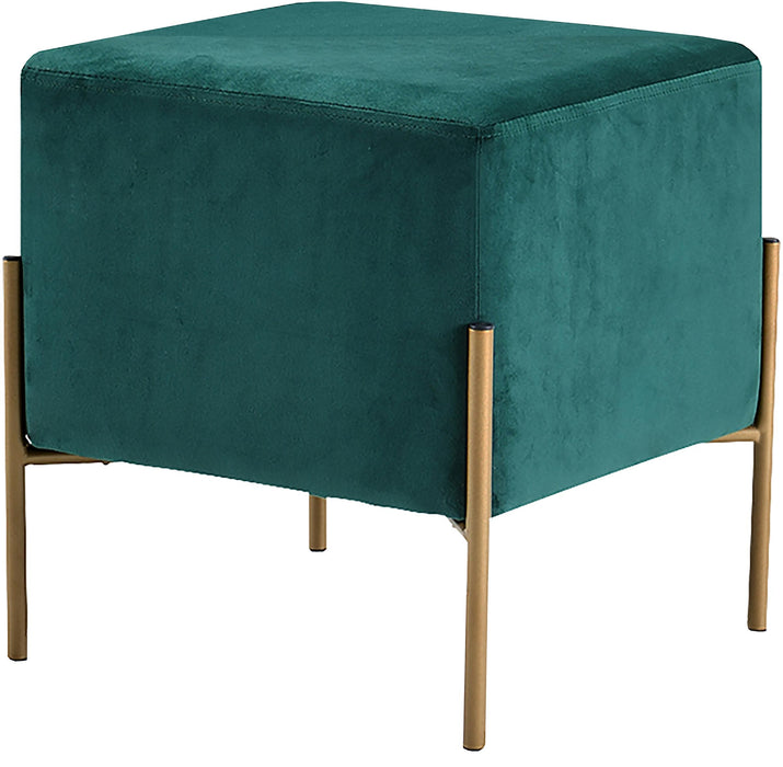 Isla Green Velvet Ottoman/Stool image