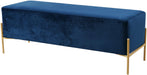 Isla Navy Velvet Bench image