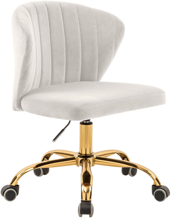 Finley Cream Velvet Office Chair image