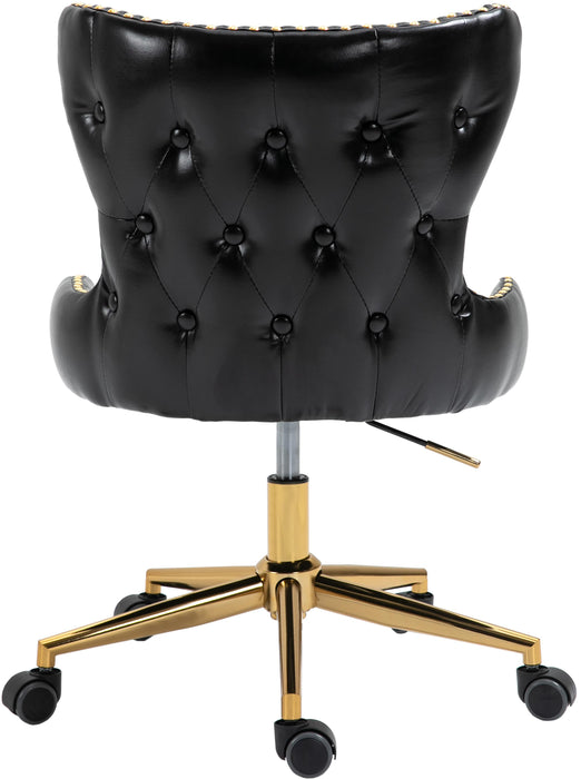 Hendrix Black Faux Leather Office Chair