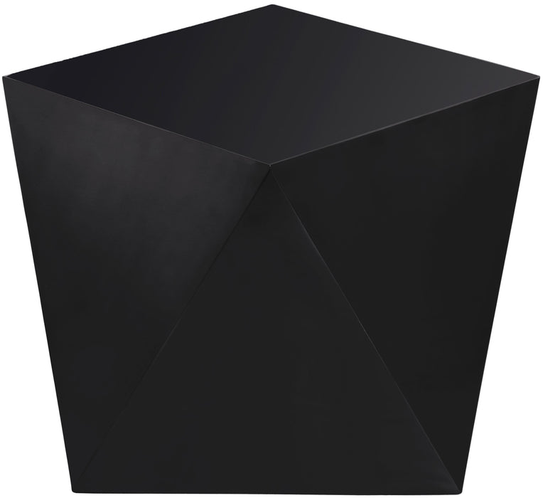 Gemma Matte Black End Table