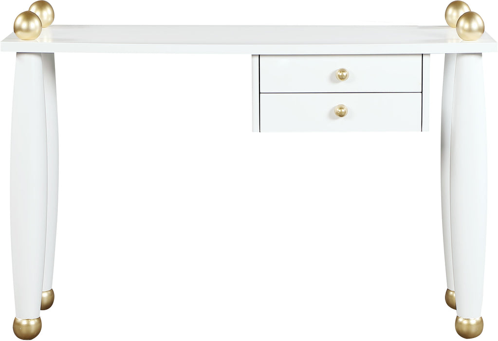 Etro White / Gold Desk/Console