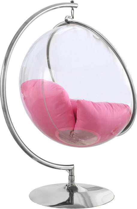 Luna Pink Durable Fabric Acrylic Swing Chair