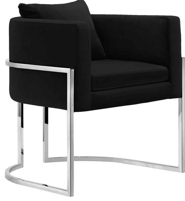 Pippa Black Velvet Accent Chair image