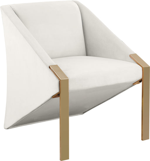 Rivet Cream Velvet Accent Chair image