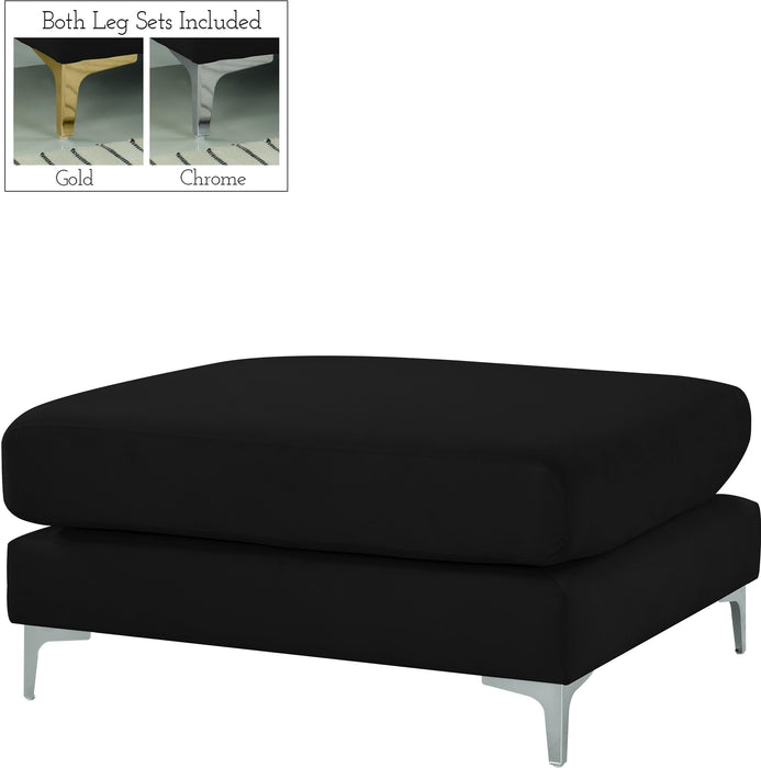 Julia Black Velvet Modular Ottoman