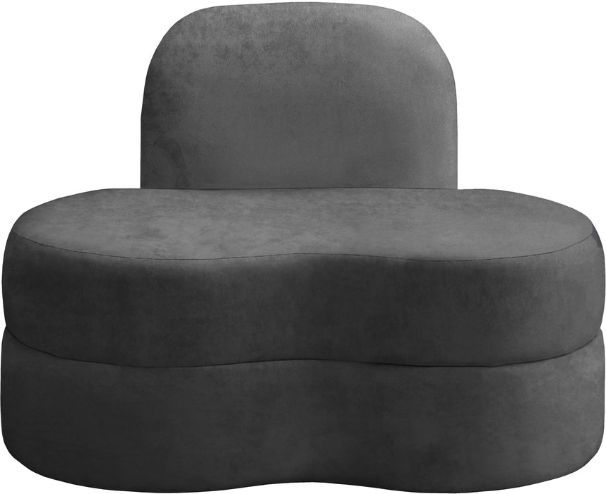 Mitzy Grey Velvet Chair