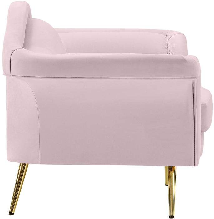 Lips Pink Velvet Chair