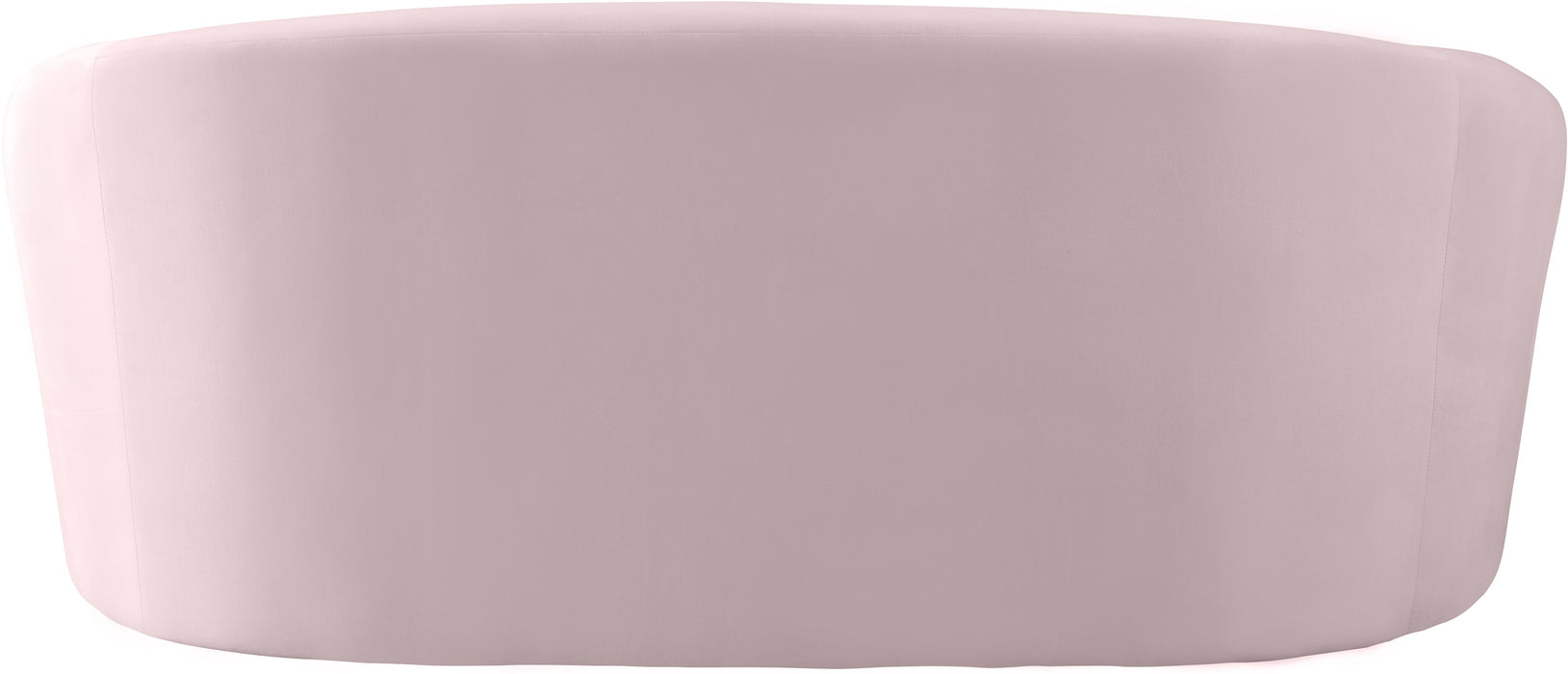 Riley Pink Velvet Loveseat