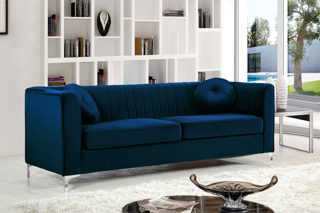 Isabelle Navy Velvet Sofa