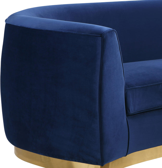 Julian Navy Velvet Chair