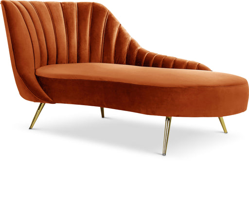 Margo Cognac Velvet Chaise image