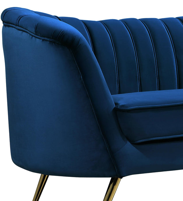 Margo Navy Velvet Chair