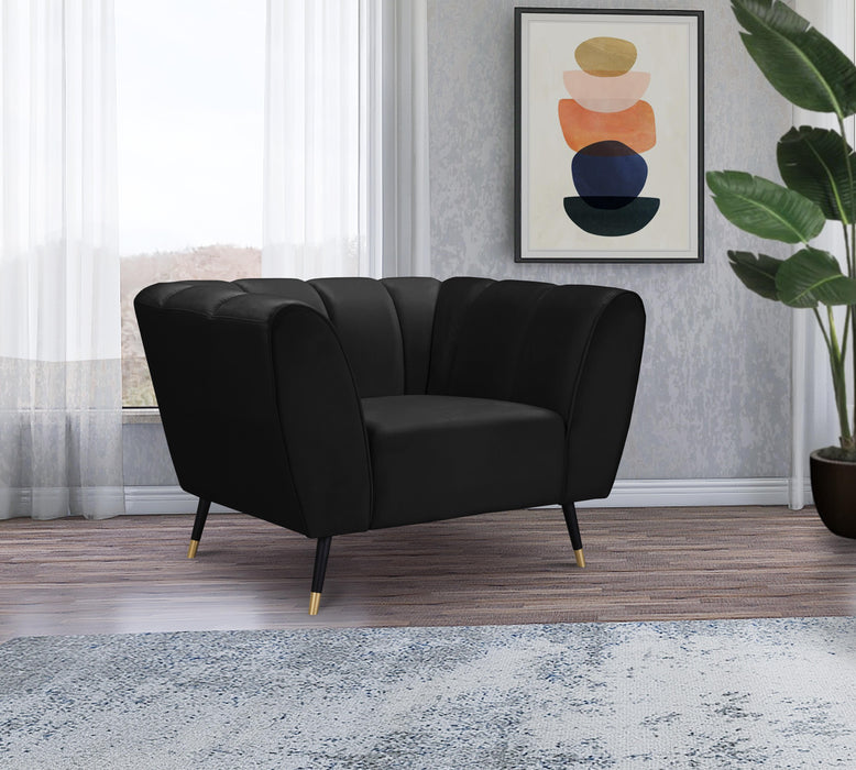 Beaumont Black Velvet Chair