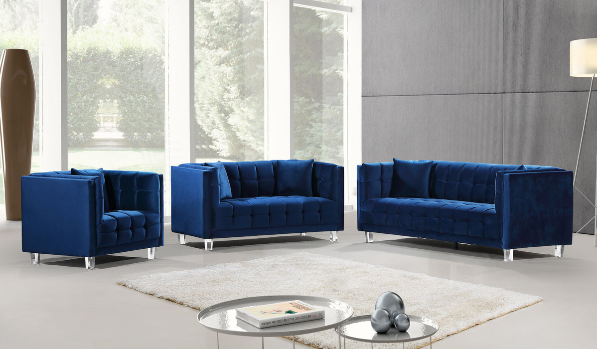 Mariel Navy Velvet Sofa