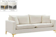 Naomi Cream Velvet Sofa image