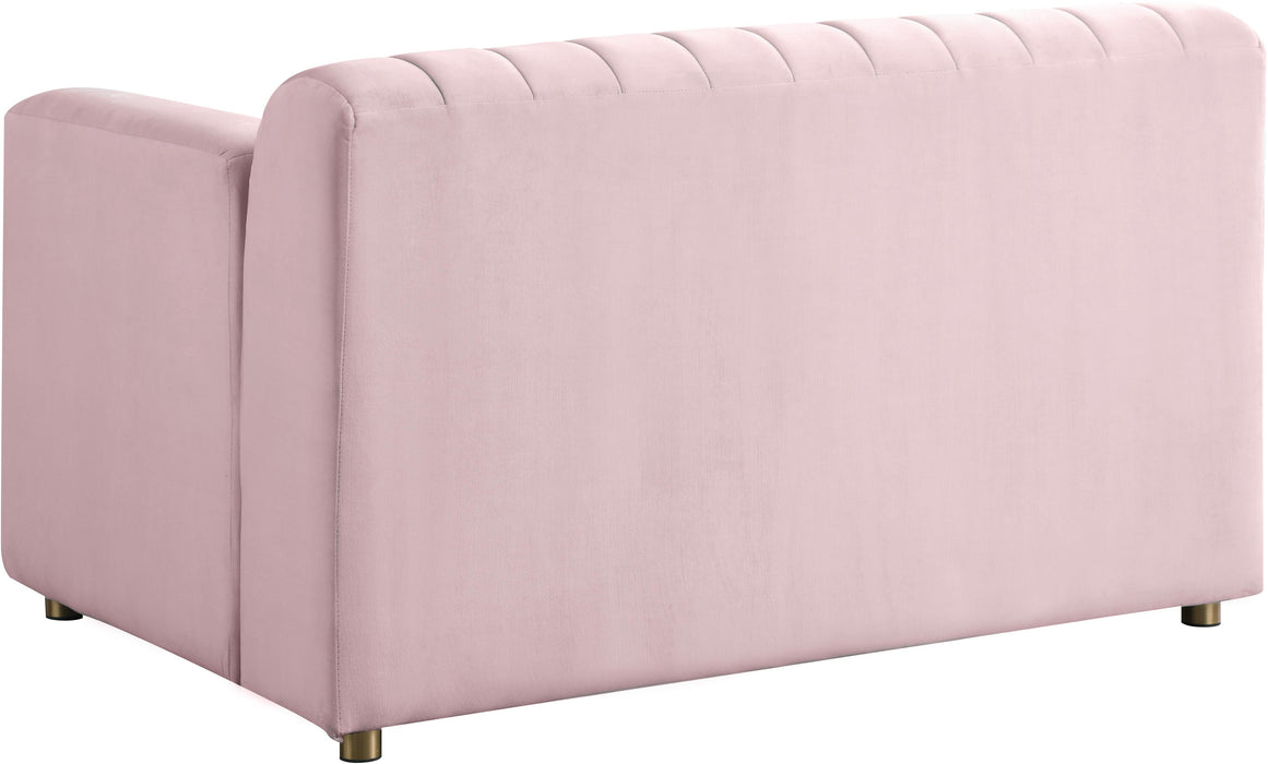 Naya Pink Velvet Chair