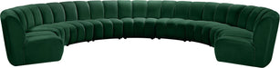 Infinity Green Velvet 9pc. Modular Sectional image