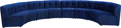 Limitless Navy Velvet 8pc. Modular Sectional image