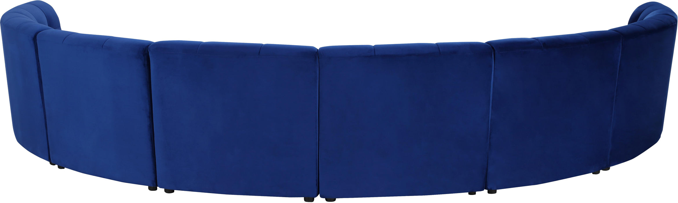 Limitless Navy Velvet 8pc. Modular Sectional