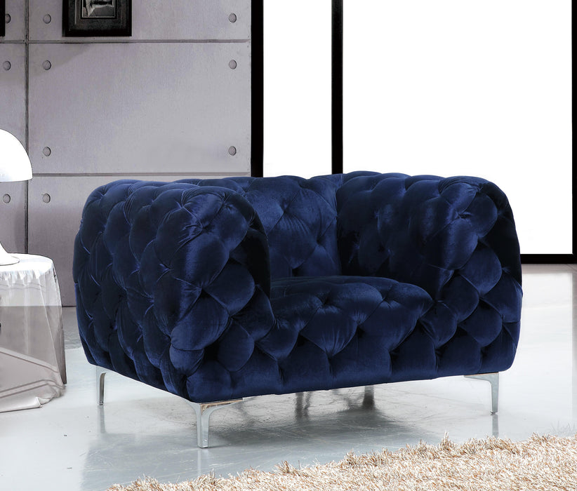 Mercer Navy Velvet Chair