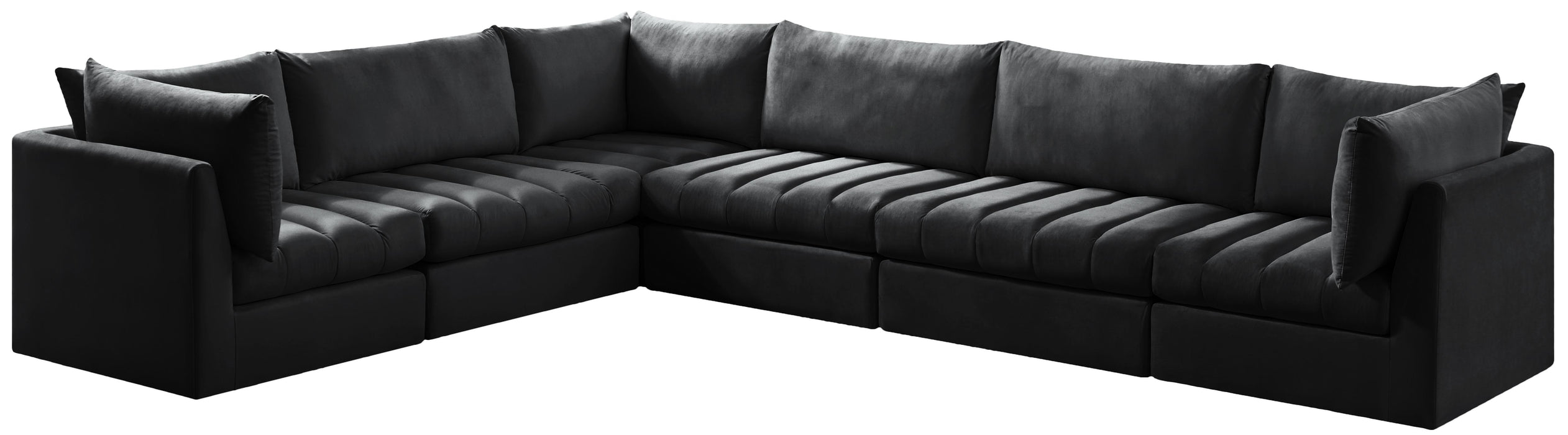 Jacob Black Velvet Modular Sectional