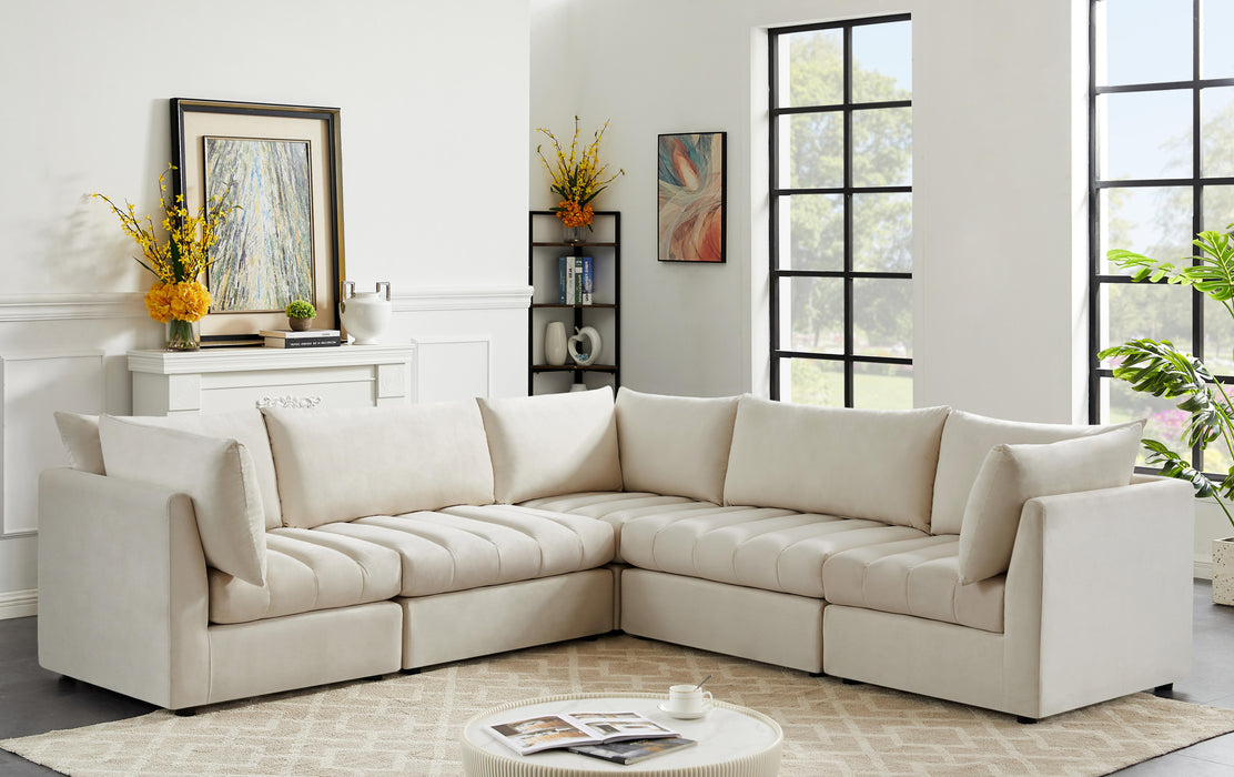 Jacob Cream Velvet Modular Sectional