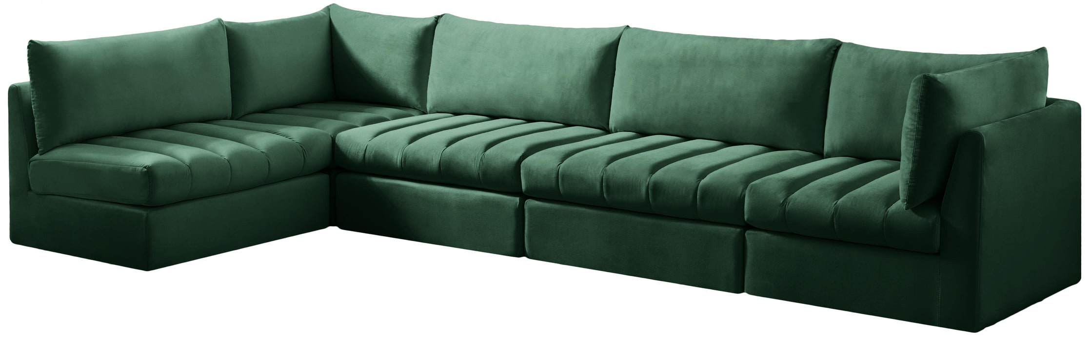 Jacob Green Velvet Modular Sectional