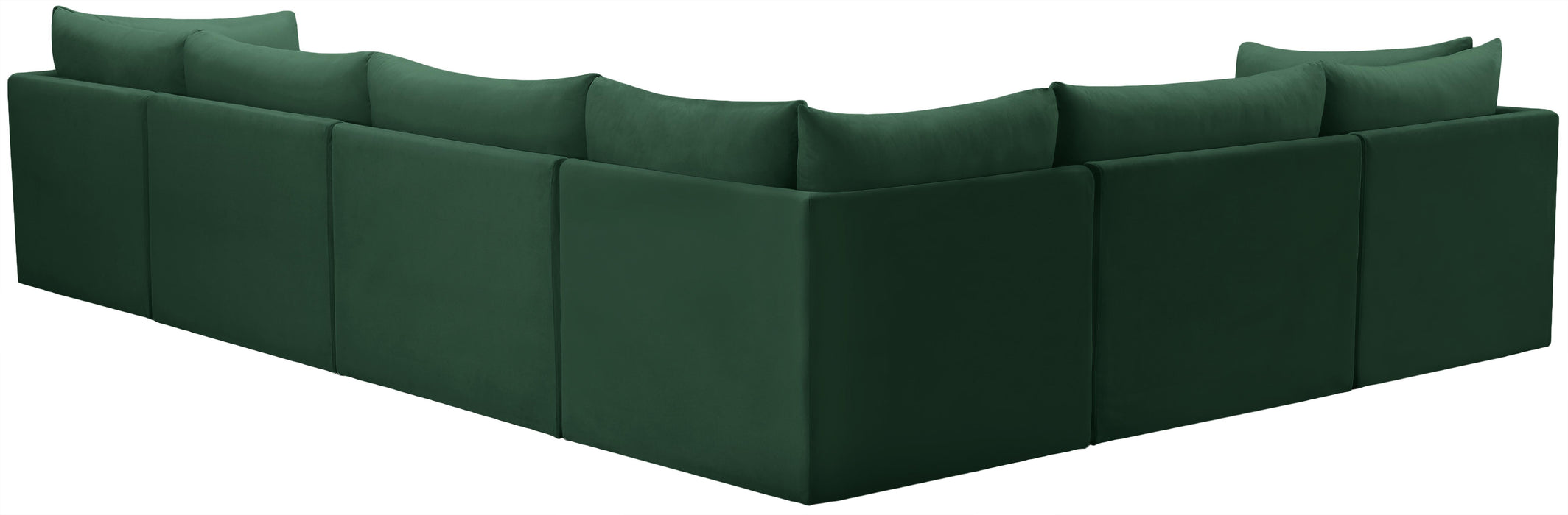 Jacob Green Velvet Modular Sectional