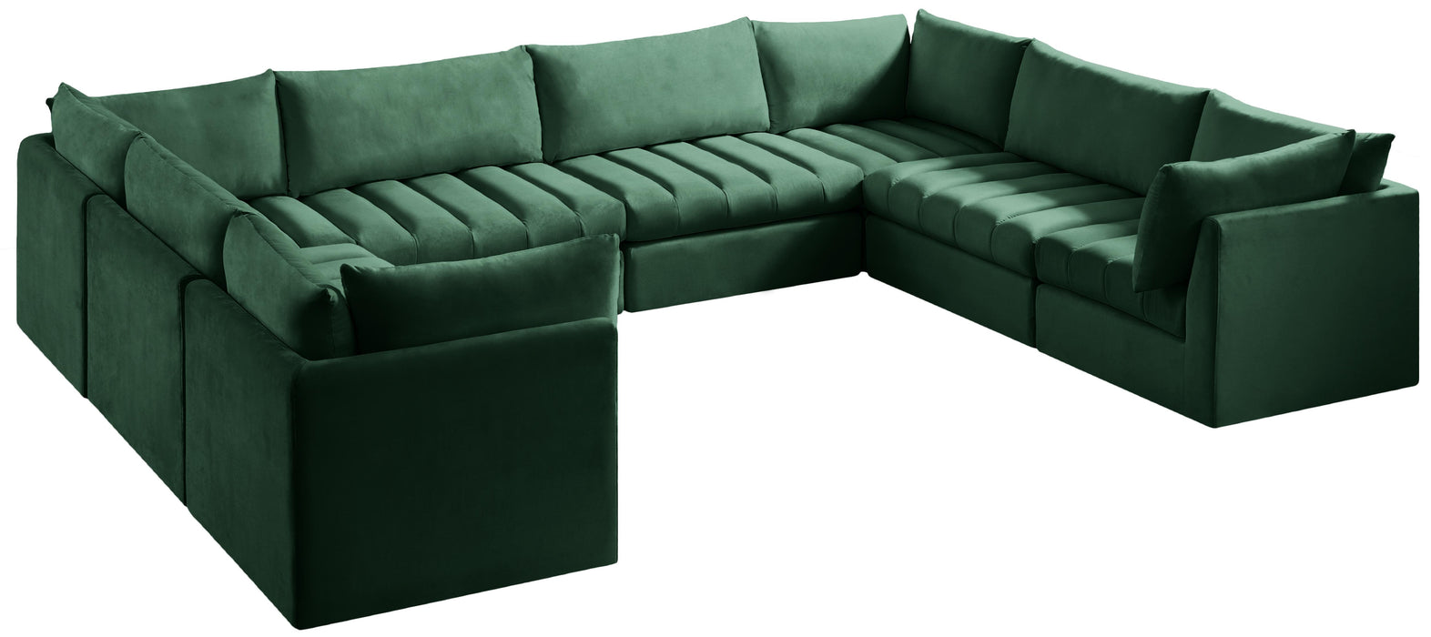 Jacob Green Velvet Modular Sectional