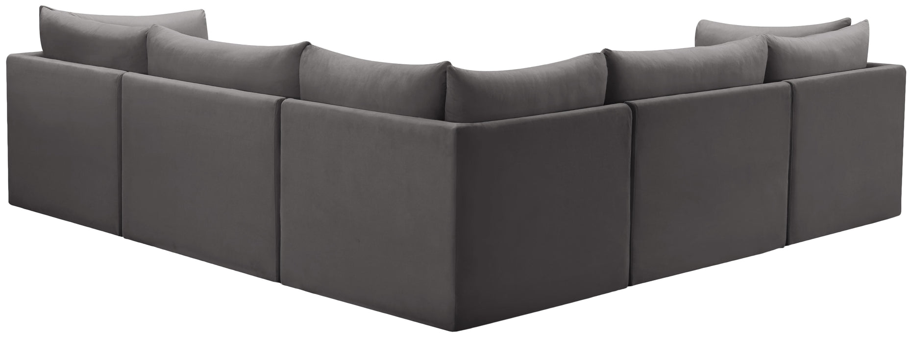 Jacob Grey Velvet Modular Sectional