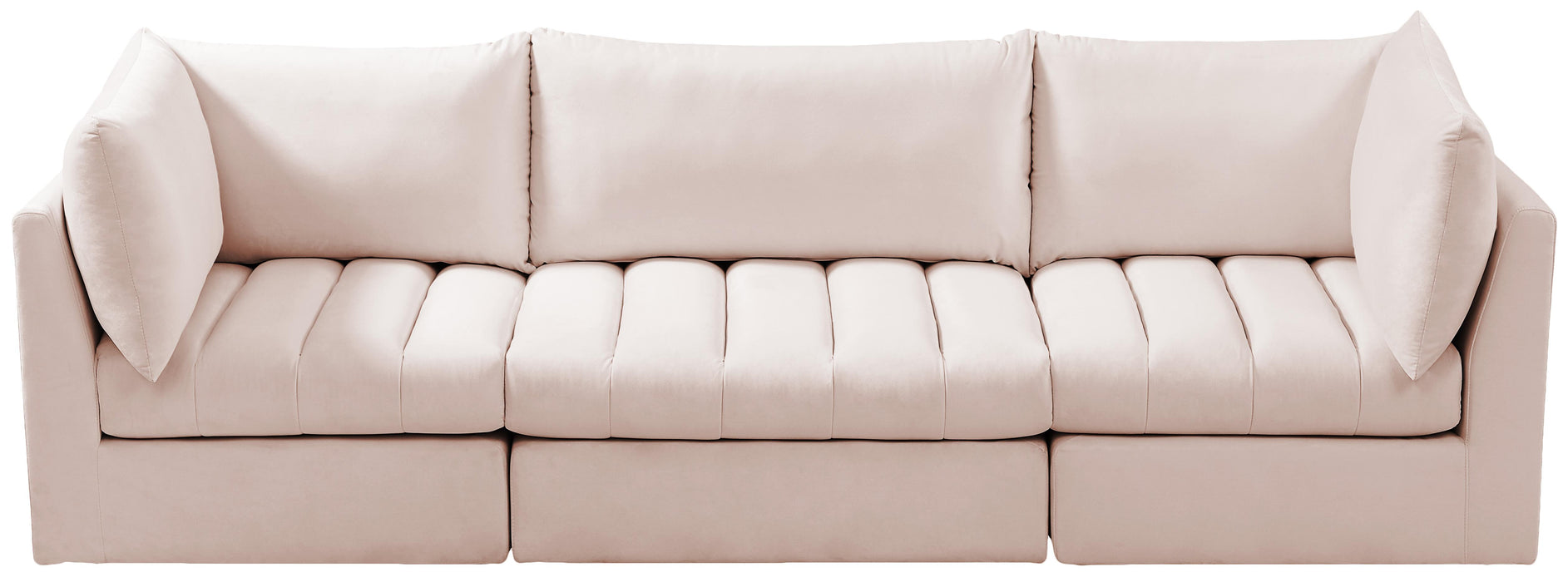 Jacob Pink Velvet Modular Sofa