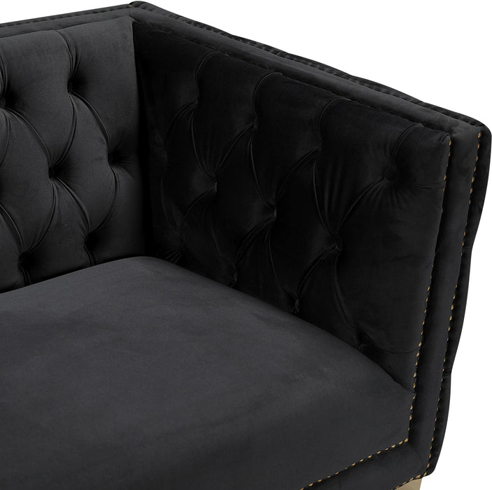 Michelle Black Velvet Chair