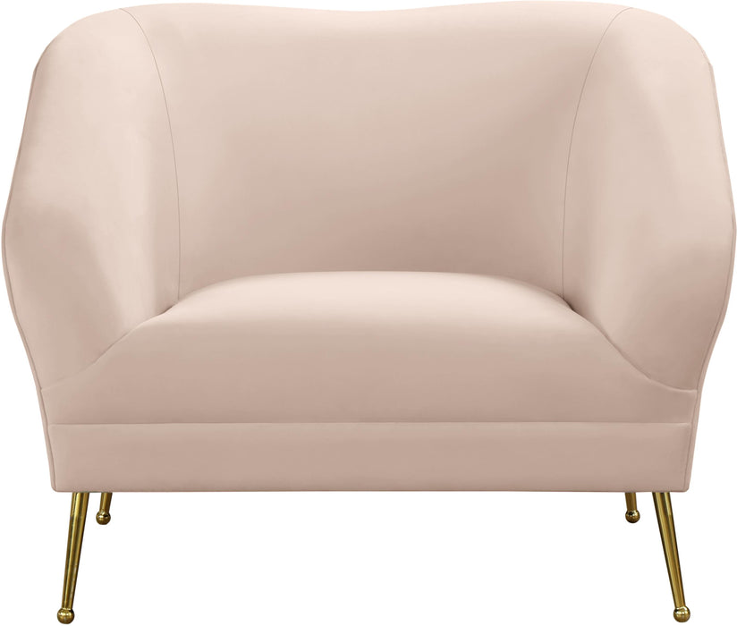 Hermosa Pink Velvet Chair