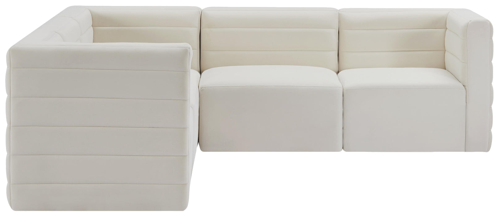 Quincy Cream Velvet Modular Sectional