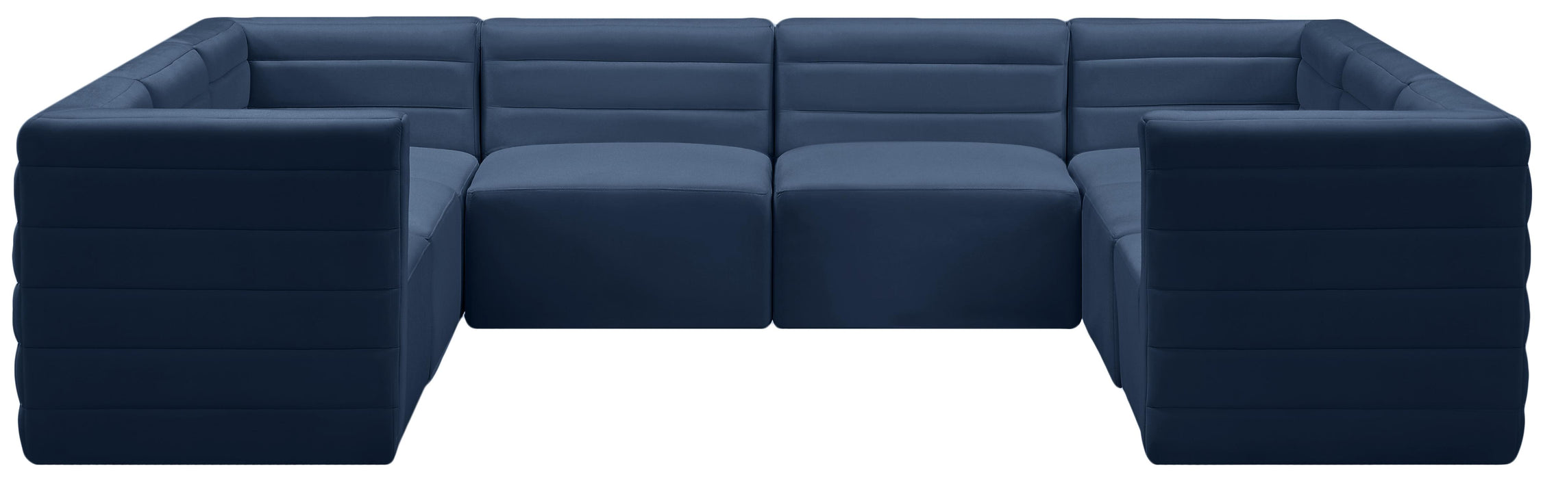 Quincy Navy Velvet Modular Sectional